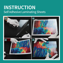 Load image into Gallery viewer, [HASHI] (20~100 sheets-9 x 12 inch) Self-Adhesive Laminating Sheets / free shipping Within 7 days of delivery
